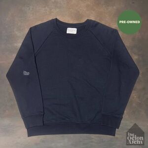 Size XL Sandro Crewneck Sweatshirt 'Navy' T9296S Pre-Owned